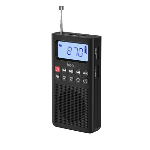 Accesorii GSM & IT - Radio Portabil Hoco HI51 Bluetooth FM/AM MP3 Negru – Boxa Compacta