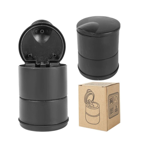 Scrumieră auto cu lumină LED, neagră [2]