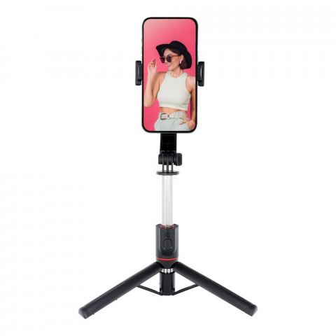Selfie Stick Tripod cu Telecomandă Wireless SSTR-13, Negru – Suport Smart pentru Poze și Filmări [5]
