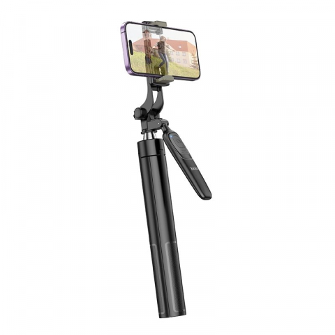 Selfie Stick Tripod Hoco K19 cu Telecomandă Bluetooth, Negru [6]