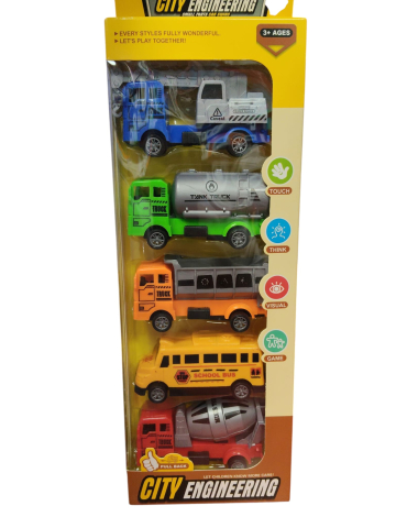 Set / masini - Set Camioane – Jucarii de constructii si transport pentru copii 