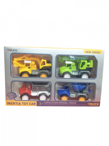 Set / masini - Set Camioanele Constructorului – Vehicule de Șantier pentru Joacă Creativă