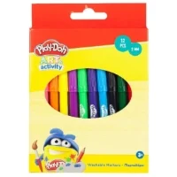 Instrumente scris - Set Carioci Lavabile Play-Doh – 12 Culori Vii pentru Distracție Creativă