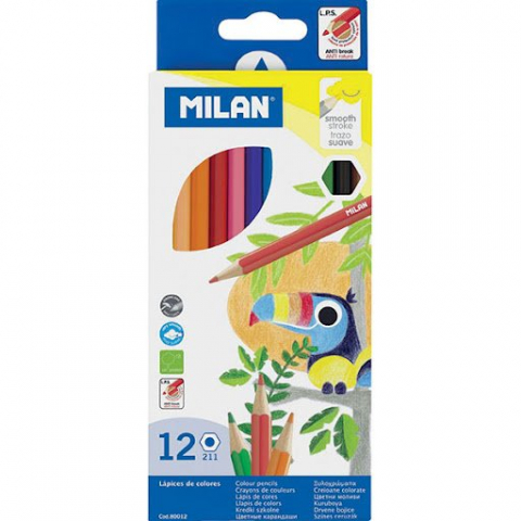 Instrumente scris - Set Creioane Colorate Hexagonale – 12 Culori