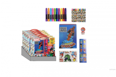 Rechizite - Set Rechizite Avengers Marvel – Power Pack Complet pentru Eroi Mici