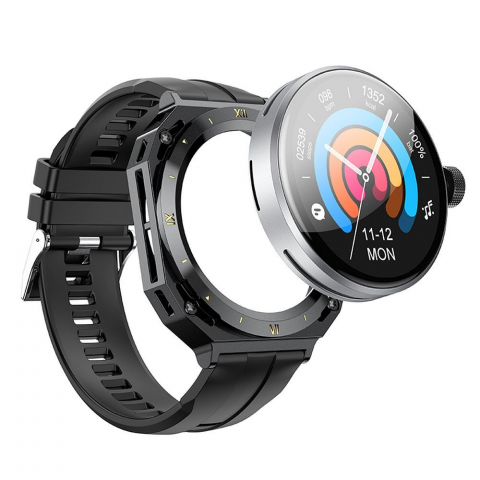 Smartwatch Hoco Y14 cu Funcție de Apel, Negru [4]