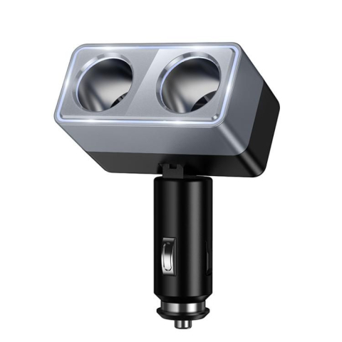 Incarcatoare - Splitter Auto HOCO Z65 Smart cu 2 Prize Bricheta, Putere Maxima 240W/24V, Negru