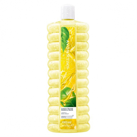 Îngrijire a Corpului - Spumant de Baie Avon Lemon Burst, 1000 ml - Revigorare Citrica pentru O Baie Răcoritoare