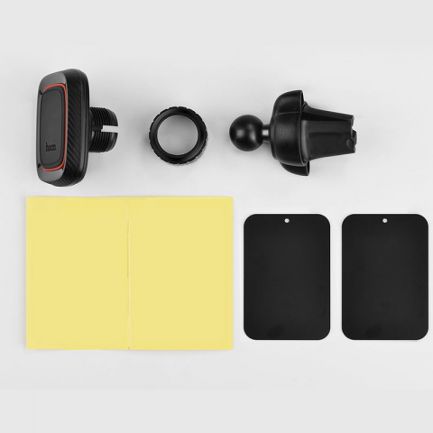 Suport auto HOCO CA23, pentru ventilatie, rotativ 360 °, magnetic, Negru [3]