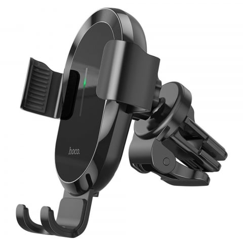 Suporturi auto - Suport auto HOCO cu încărcare wireless pentru aerisire 15W CA105 negru