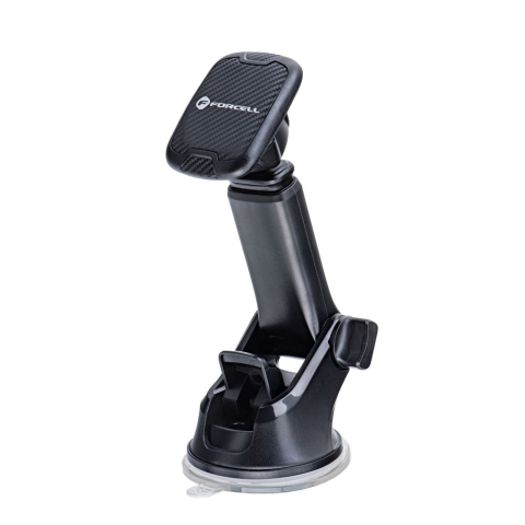 Suport Auto Magnetic Forcell F-Grip Carbon H-CT327 pentru Parbriz si Bord, Rotire 360°, Negru [1]