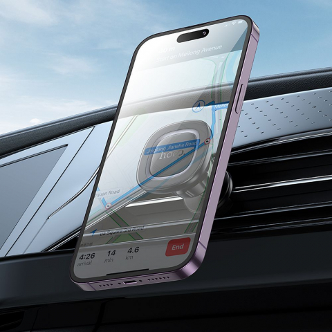 Suport auto magnetic HOCO pentru aerisire H72 negru gri metal [5]