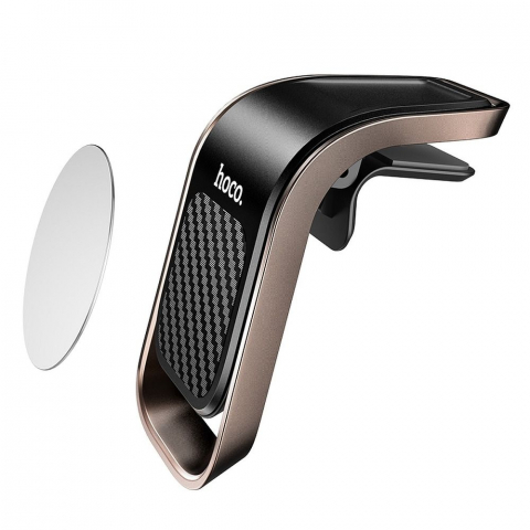 Suport Auto Magnetic Hoco pentru Grilajul de Ventilație, CA74, Negru-Gri Metalic [1]