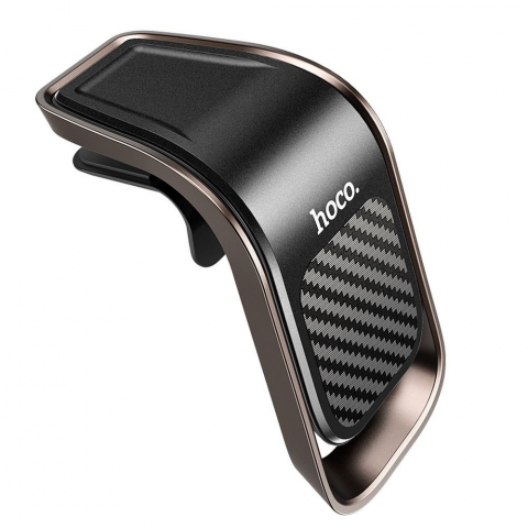 Suporturi auto - Suport Auto Magnetic Hoco pentru Grilajul de Ventilație, CA74, Negru-Gri Metalic