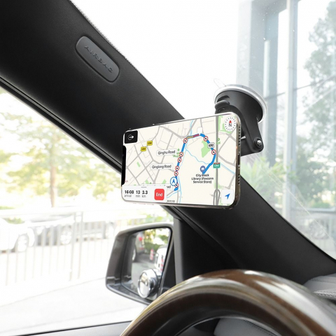 Suport auto magnetic HOCO pentru geam / bord CA42, negru si rosu [6]