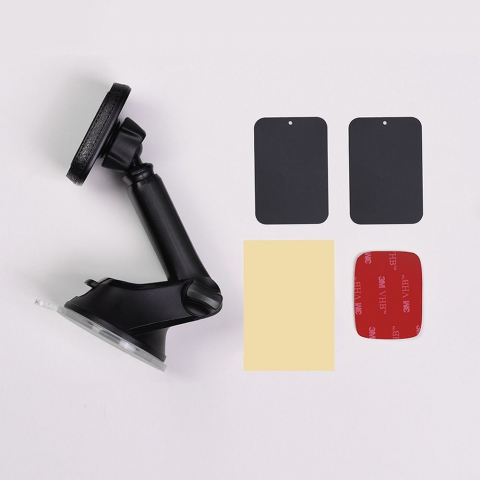 Suport auto magnetic HOCO pentru geam / bord CA42, negru si rosu [4]