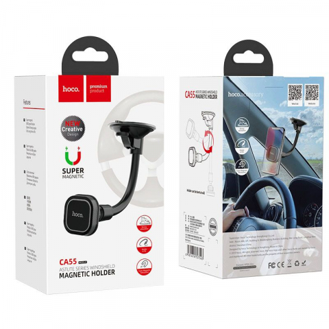 Suport Auto Magnetic Hoco pentru Parbriz și Consola Centrală, CA55, Negru [5]
