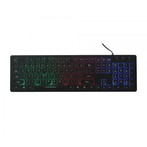 Tastatură cu fir ART USB A QWERTY cu AK-20 negru subțire și ușor [1]