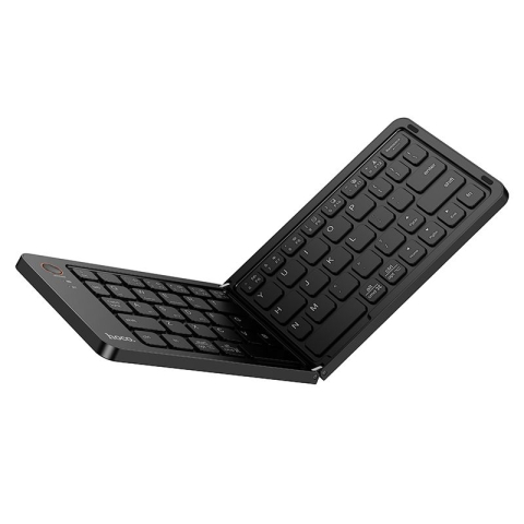 Tastaturi &Mouse-uri - Tastatura Wireless Pliabila HOCO GM71, Bluetooth 5.2, QWERTY, USB-C, Negru