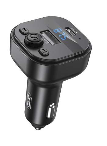 Transmitatoare audio FM - Transmițător FM Bluetooth XO BCC18 15W USB-A + USB-C – MP3 Player Auto și Încărcător