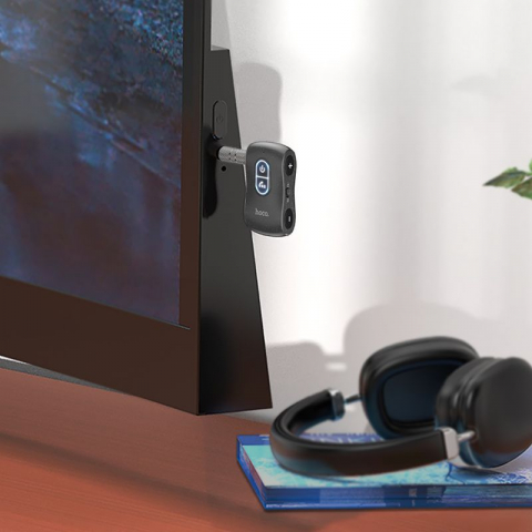 Transmițător HOCO FM BT Jack 3,5 mm E73 Pro negru [3]