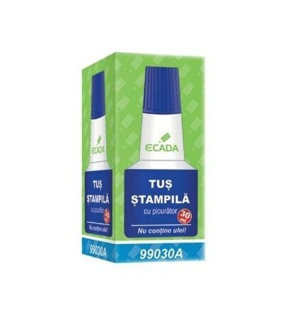 Accesorii birou - Tuș pentru Ștampilă Ecada, 30 ml - Albastru