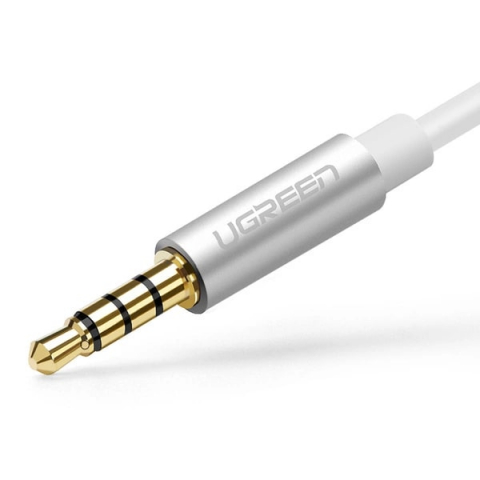 Cabluri - UGREEN cablu audio 2 în 1, 2x AUX femelă la 1x AUX masculin 3.5mm, 0.20m, negru (model AV141 / 30620)