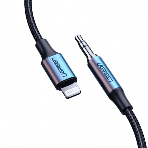 UGREEN cablu Lightning la AUX 3.5mm, 1m, negru (model US315 / 70509) [2]