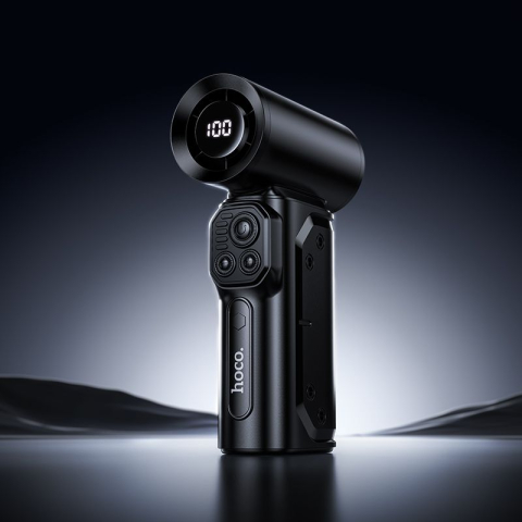 Suflantă de Aer Portabilă Hoco HX68 Turbo, 130.000 RPM, Motor Brushless, 100 Trepte, cu LED și 3 Duze [7]