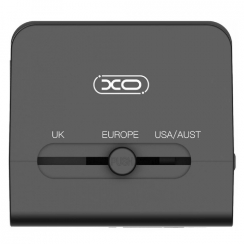 XO adaptor de călătorie multifuncțional 6A, negru (model WL01) [1]