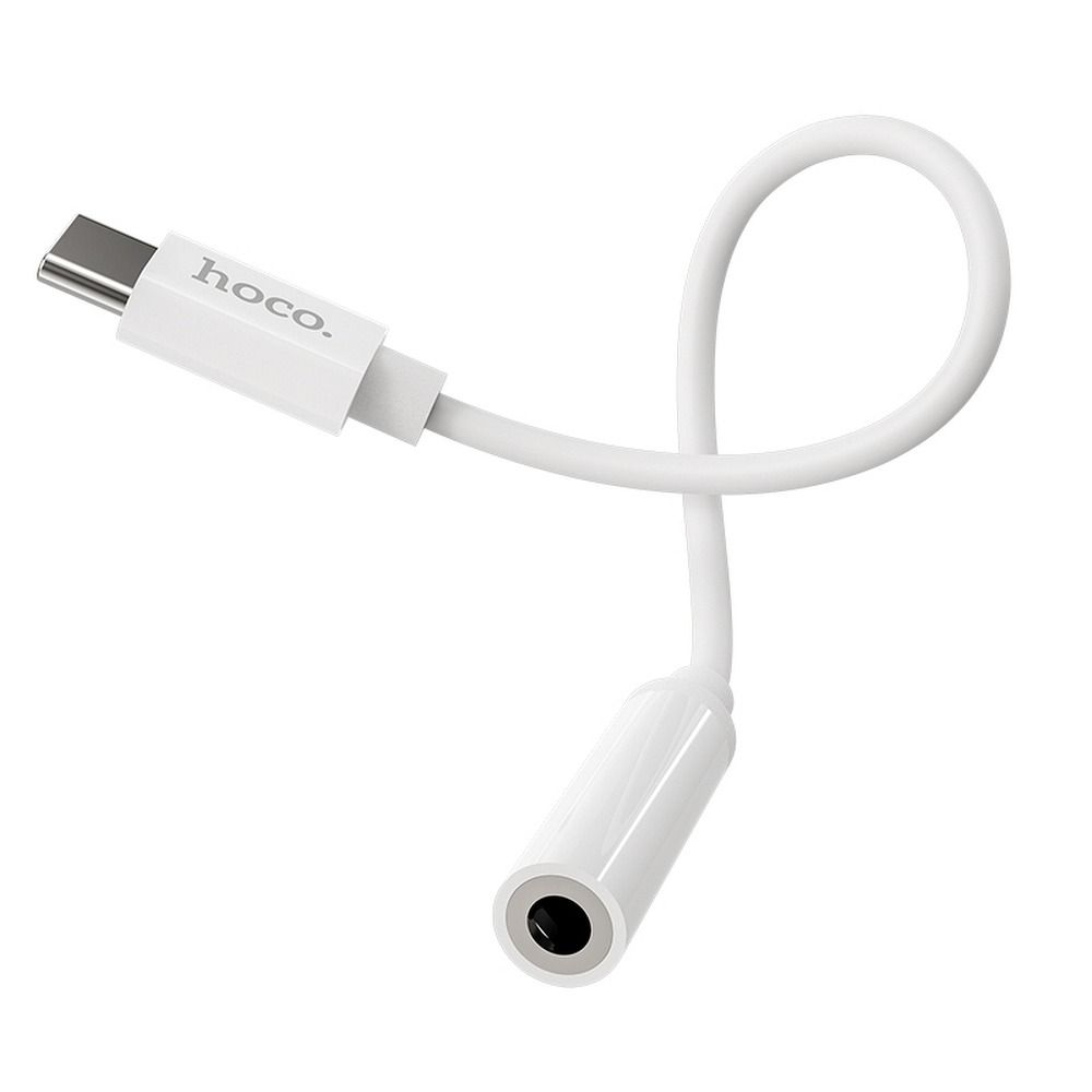 Hoco LS30 White - Adaptor Type-C la Jack 3.5mm pentru Căști [3]