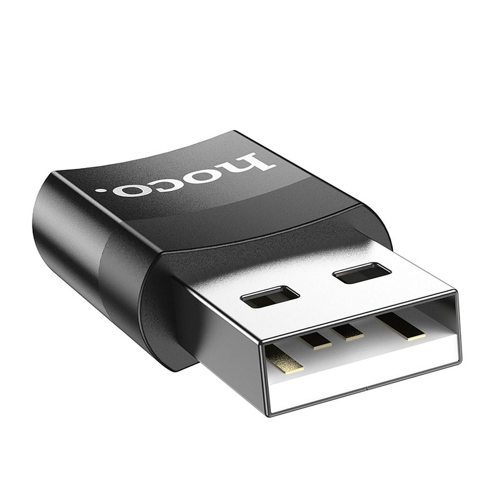 Hoco UA17 - Adaptor OTG USB-A Male la Type-C Female, Negru [5]