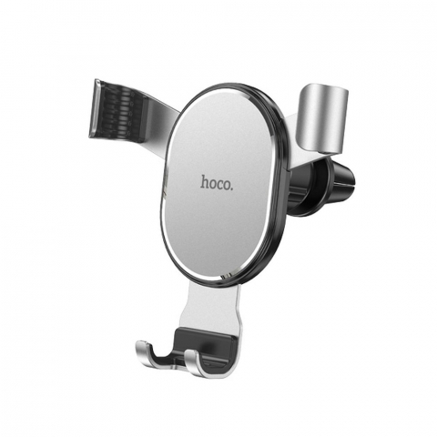Suporturi auto - Suport Auto Gravity Hoco pentru Grilaj Aerisire CA56 Plus, Metal Armour, Argintiu