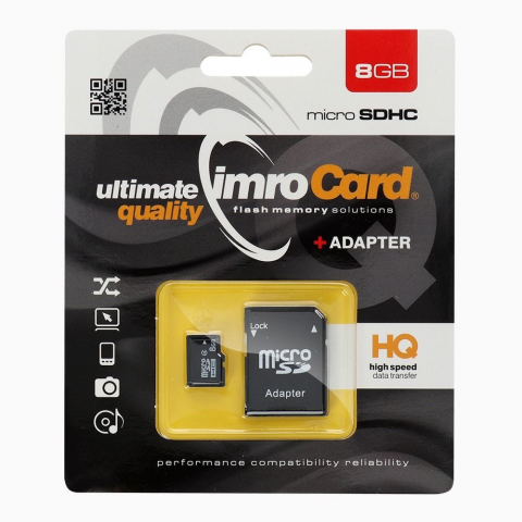 Diverse - Card memorie Imro MicroSD 8GB + Adaptor SD