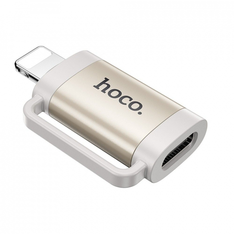 Adaptoare - Adaptor OTG Hoco Lightning la Type-C, UA31B, Gri