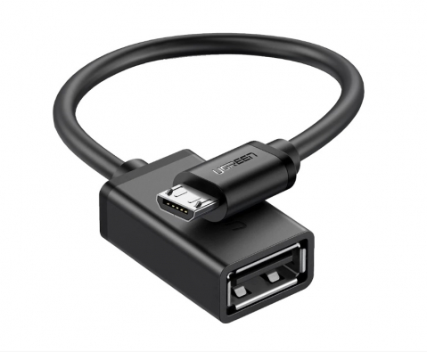 Adaptoare - Adaptor UGREEN OTG micro USB la USB-A, negru – model US133