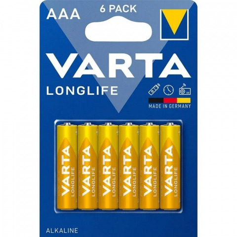 Casă - Baterie Varta Longlife AAA R3 1.5V Alcalină – 1 Bucată/baterie