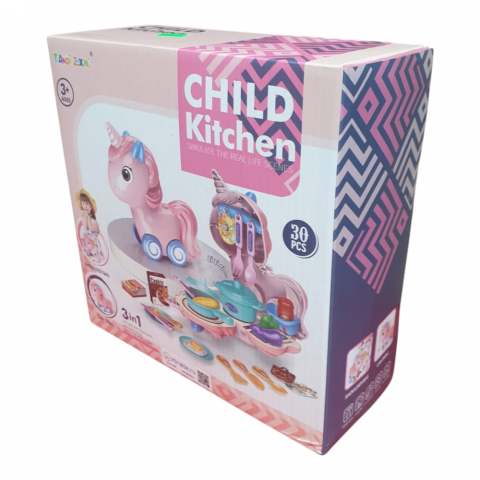 Jucarii Diverse - Bucătărie Unicorn cu 30 Piese