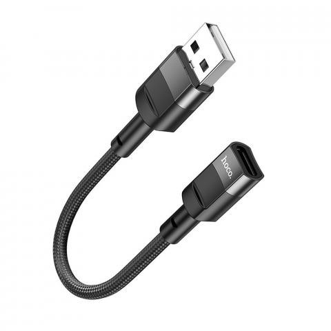 Accesorii GSM & IT - Cablu de date, Hoco U107, USB Male/ USB 3.0, 3A, 5Gbps, 1.2m, Negru