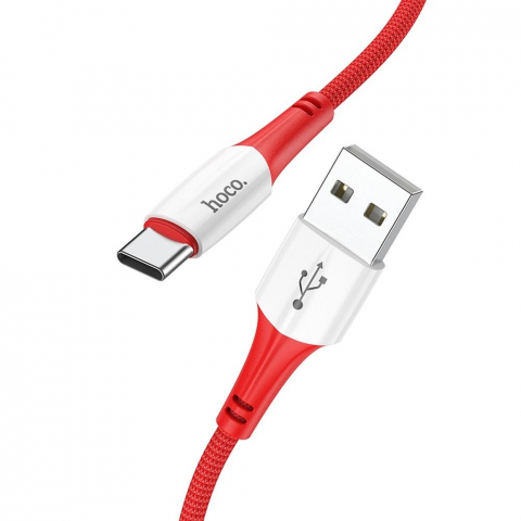 Cabluri - Cablu HOCO USB A la Tip C 3A X70 1 m rosu
