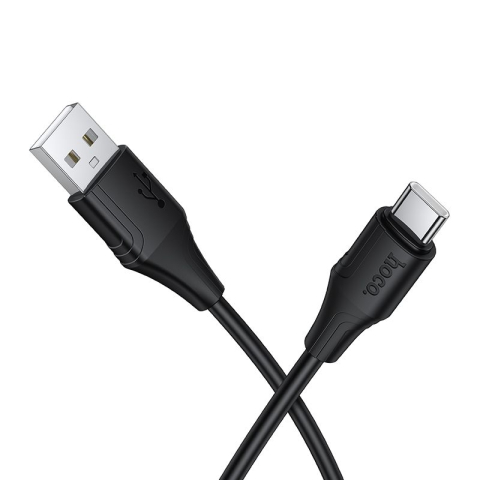 Accesorii GSM & IT - Cablu silicon USB-A la USB-C HOCO X124 3A 1m - flexibil și rezistent, negru
