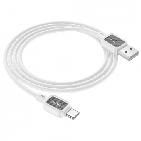 Cabluri - Cablu USB-A la USB-C Hoco X108 3 A, 1 m – Alb