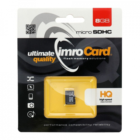 Stick-uri si carduri de memorie - Card Memorie microSD IMRO 8GB, Clasa 10, Fără Adaptor
