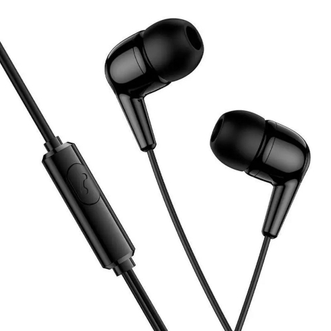 Casti - Casti cu Fir Hoco M97 USB-C cu Microfon 1.2m Negru - Sunet Clar