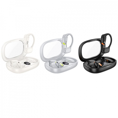 Diverse - Căști Wireless Bluetooth Hoco TWS EA1, Alb Lăptos