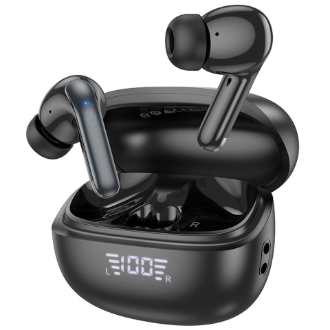 Casti - Casti Wireless Hoco EQ5 ANC+ENC Bluetooth 5.3 TWS Negru - Noise Cancelling