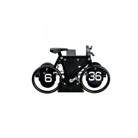Diverse - Ceas Electronic de Birou Flip Bike Negru HY-F087 – Design Unic și Funcționalitate