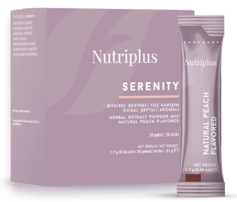 Cosmetice & Îngrijire personală - Farmasi Nutriplus Ceai Serenity cu piersica 30 plicuri relaxare