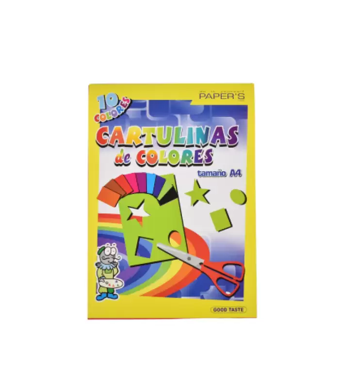 Hârtie colorată - Hartie Cartonata A4 10 Culori – Set pentru Proiecte Creative