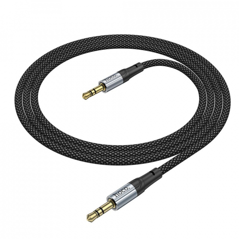 Cabluri - Hoco Cablu AUX Jack 3.5mm la Jack 3.5mm UPA26, 1m, Negru